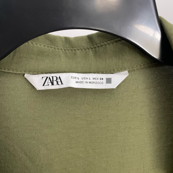 Olive green Zara dress - Picture 3 of 3